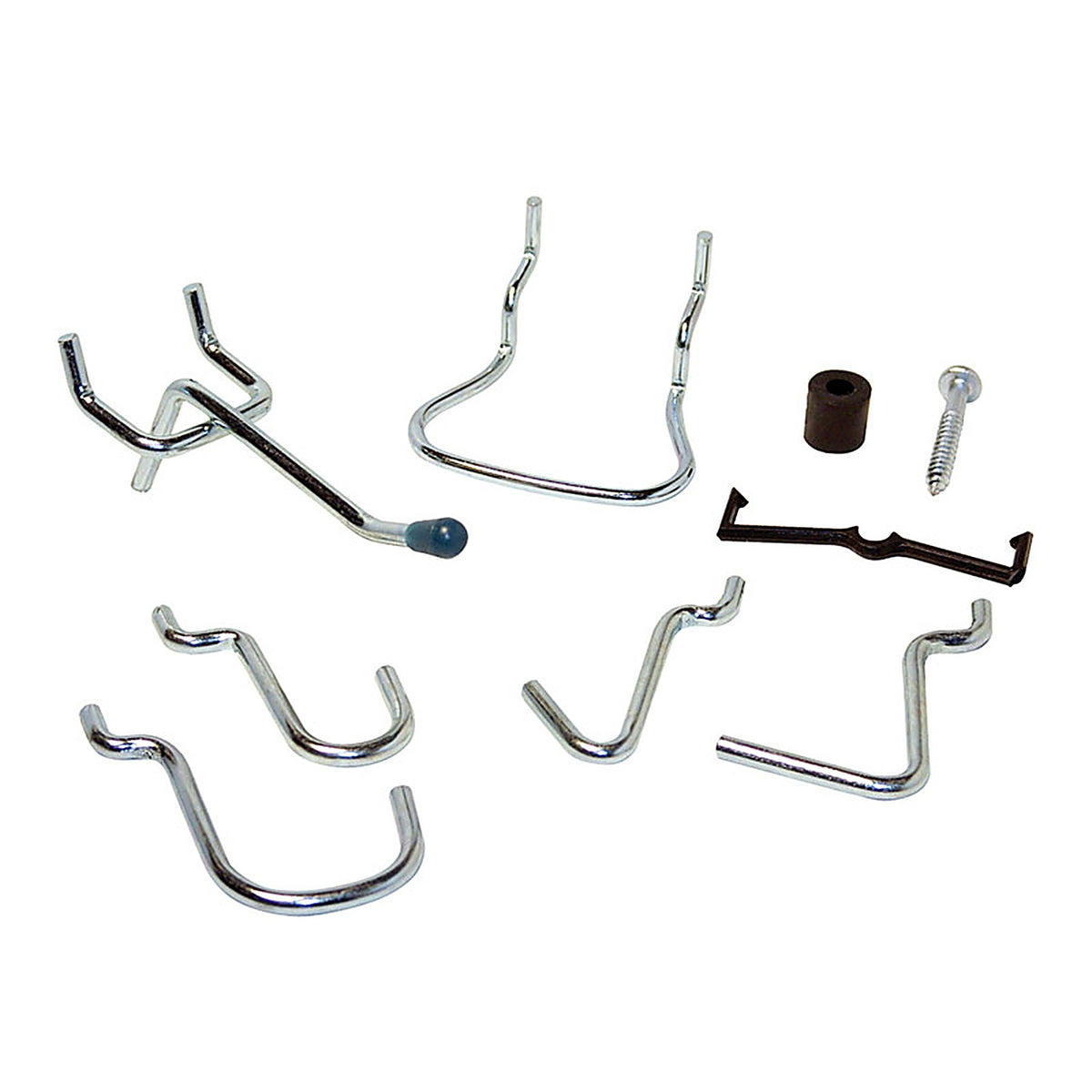 Crawford 1832A Silver Steel Peg Hooks 32/Pack
