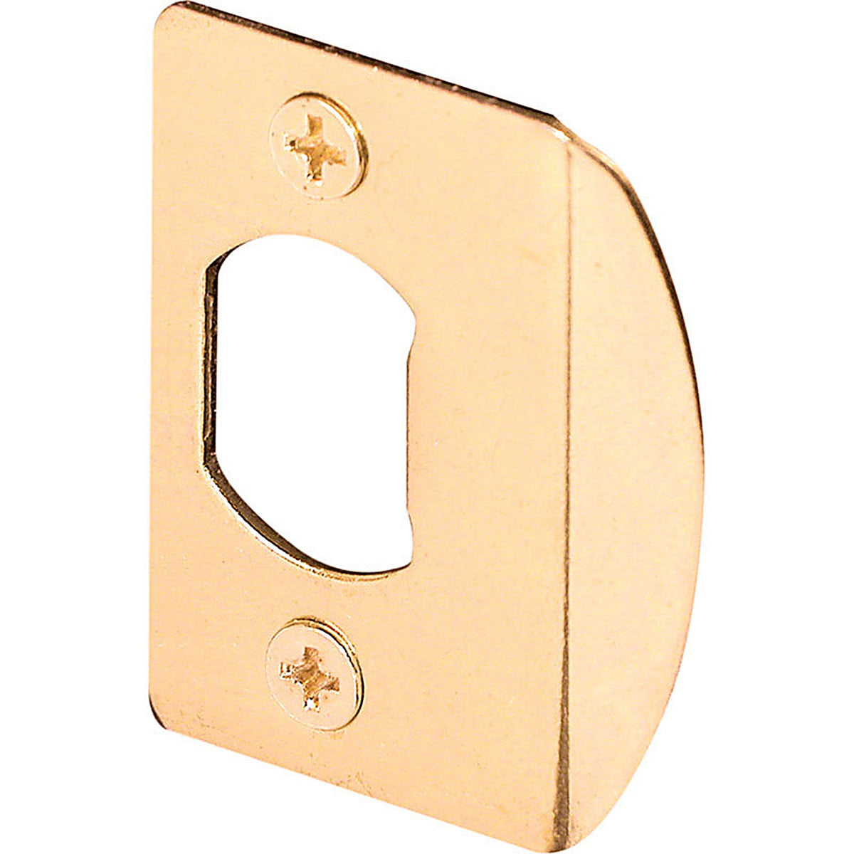 Prime-Line E 2349 2.25 in. H x 1.43 in. L Brass-Plated Steel Latch Strike Plate