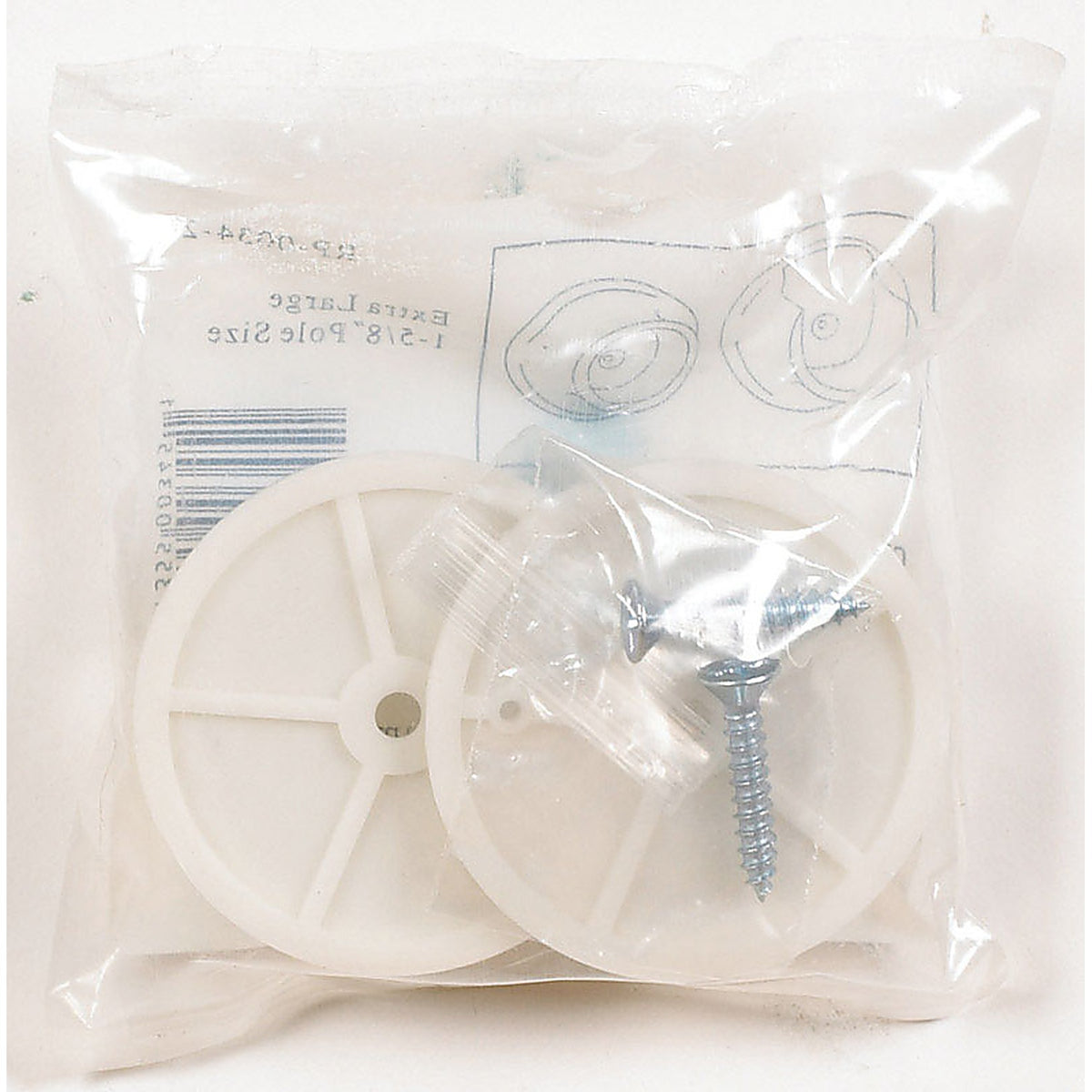 John Sterling RP-0034-25 Pro 1-5/8 in. L x 1-5/8 in. Dia. White Plastic Rod Socket