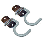 Crawford SS29 3.65 in. L Vinyl Coated Gray Steel Small Hanger Holder 5 lb. capacity 2/Pack
