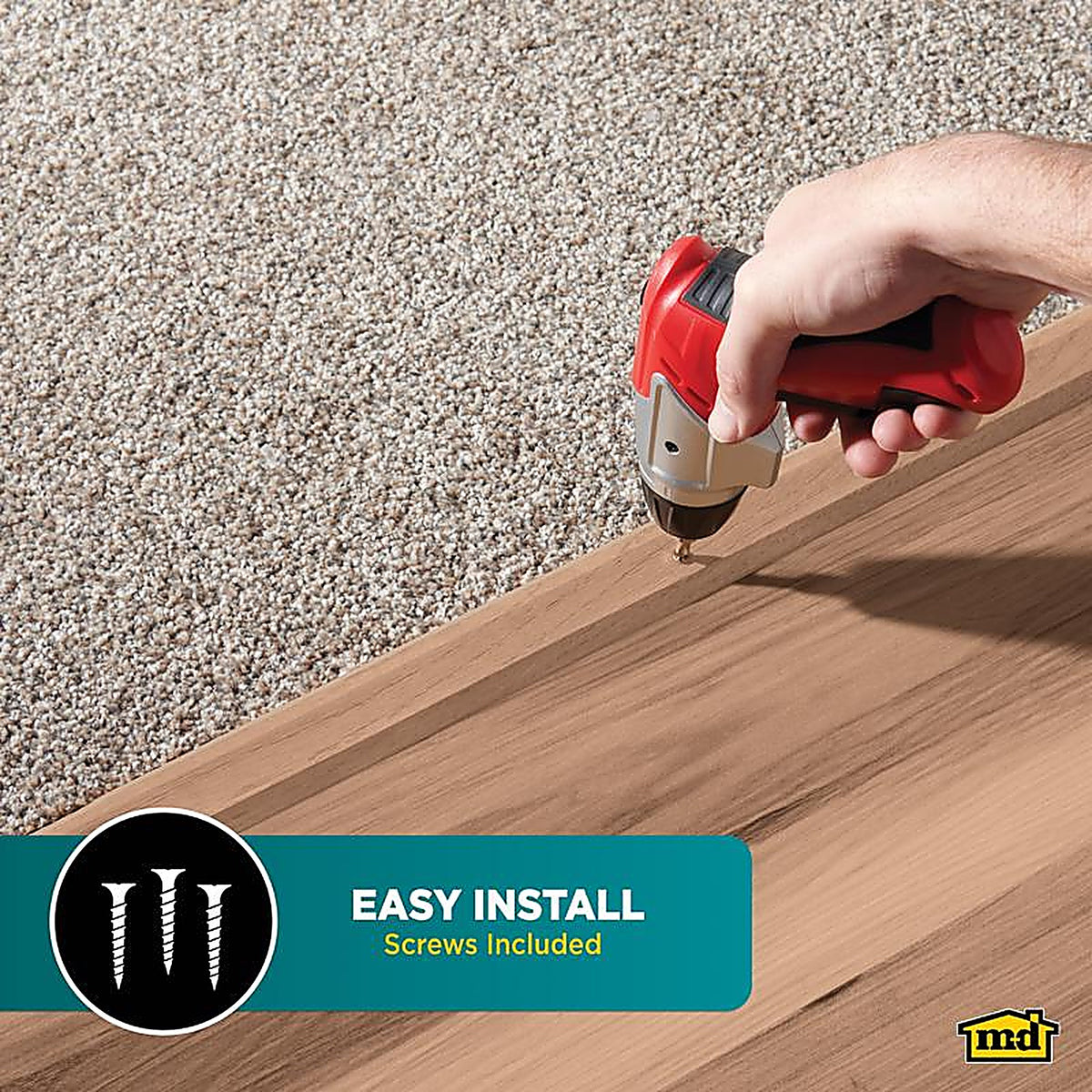 M-D 85357 0.75 in. H x 36.25 in. L Prefinished Unfinished Wood Trim