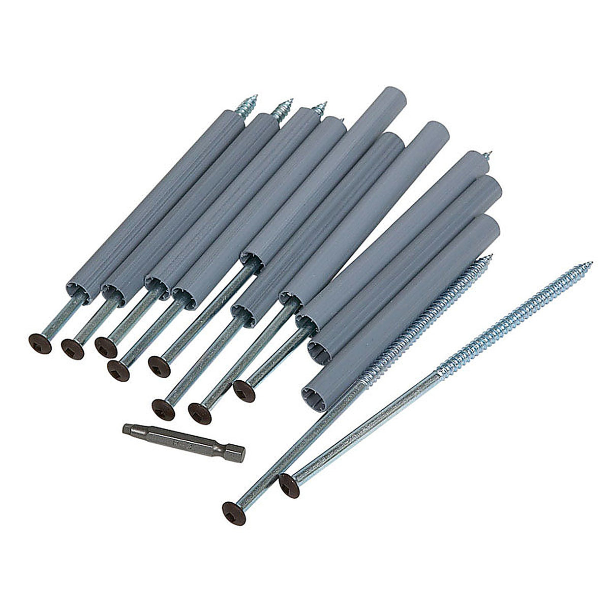 Amerimax 3304719PK 7 in. L Hex/Slotted Hex Head Galvanized Metal Gutter Screw w/Ferrule 10