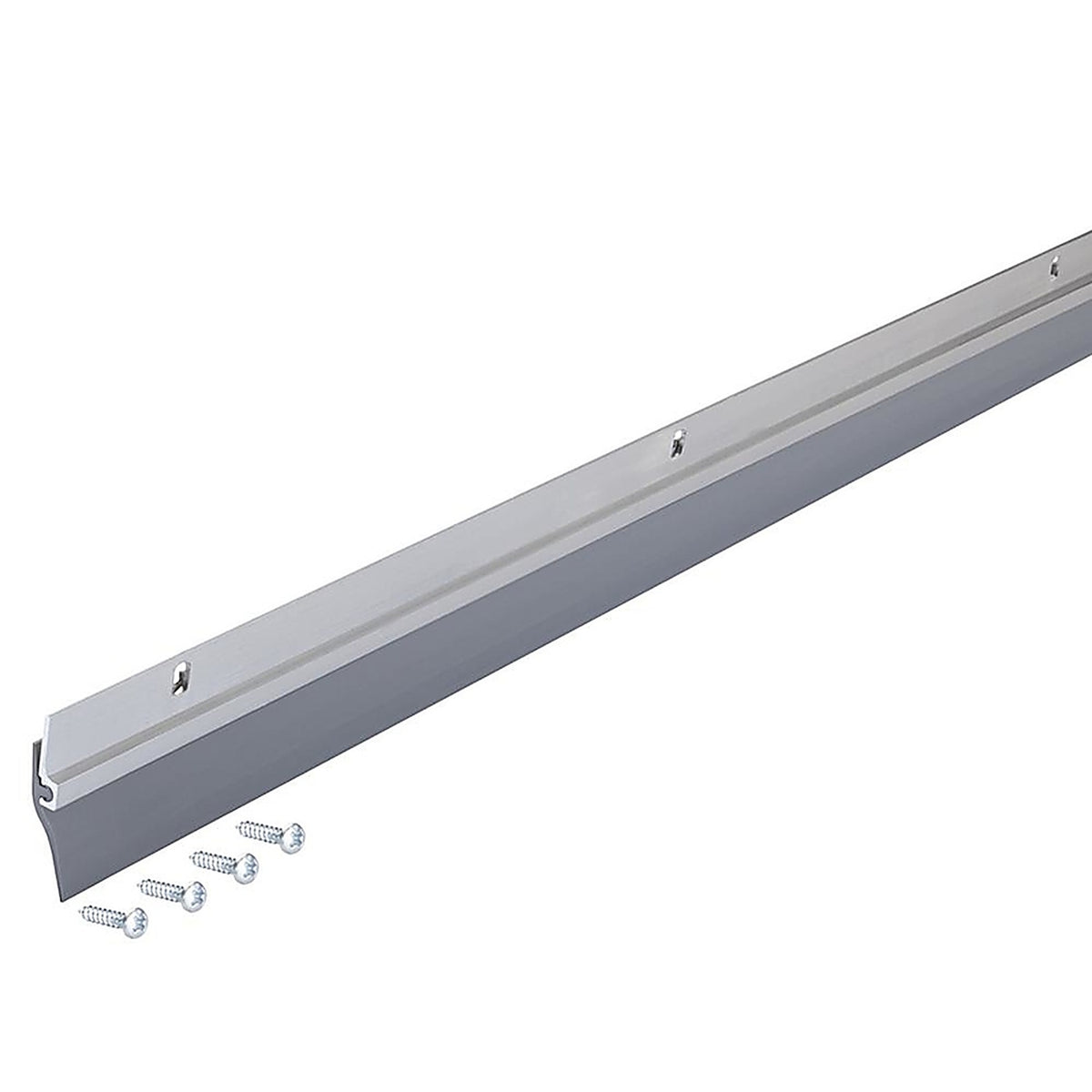 M-D 5090 Silver Aluminum Sweep For Garage Doors, Doors 36 in. L x 1/4 in.