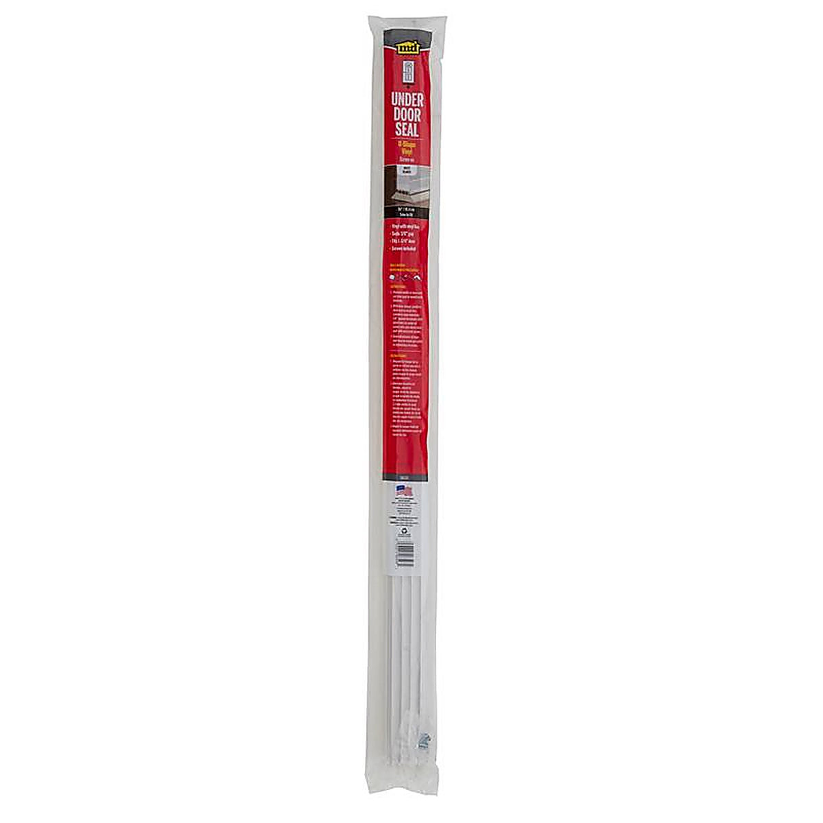 M-D 6528 White Vinyl Door Set Seal For U-shaped, Doors 36 in. L x 1-3/4 in.
