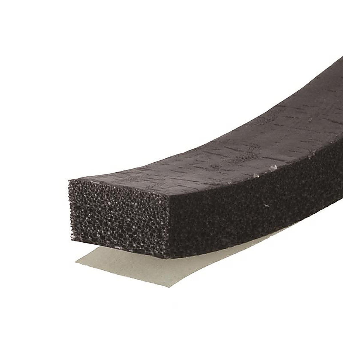 M-D 6577 Black Sponge Rubber Weather Stripping Tape For Auto and Marine, Doors and Windows