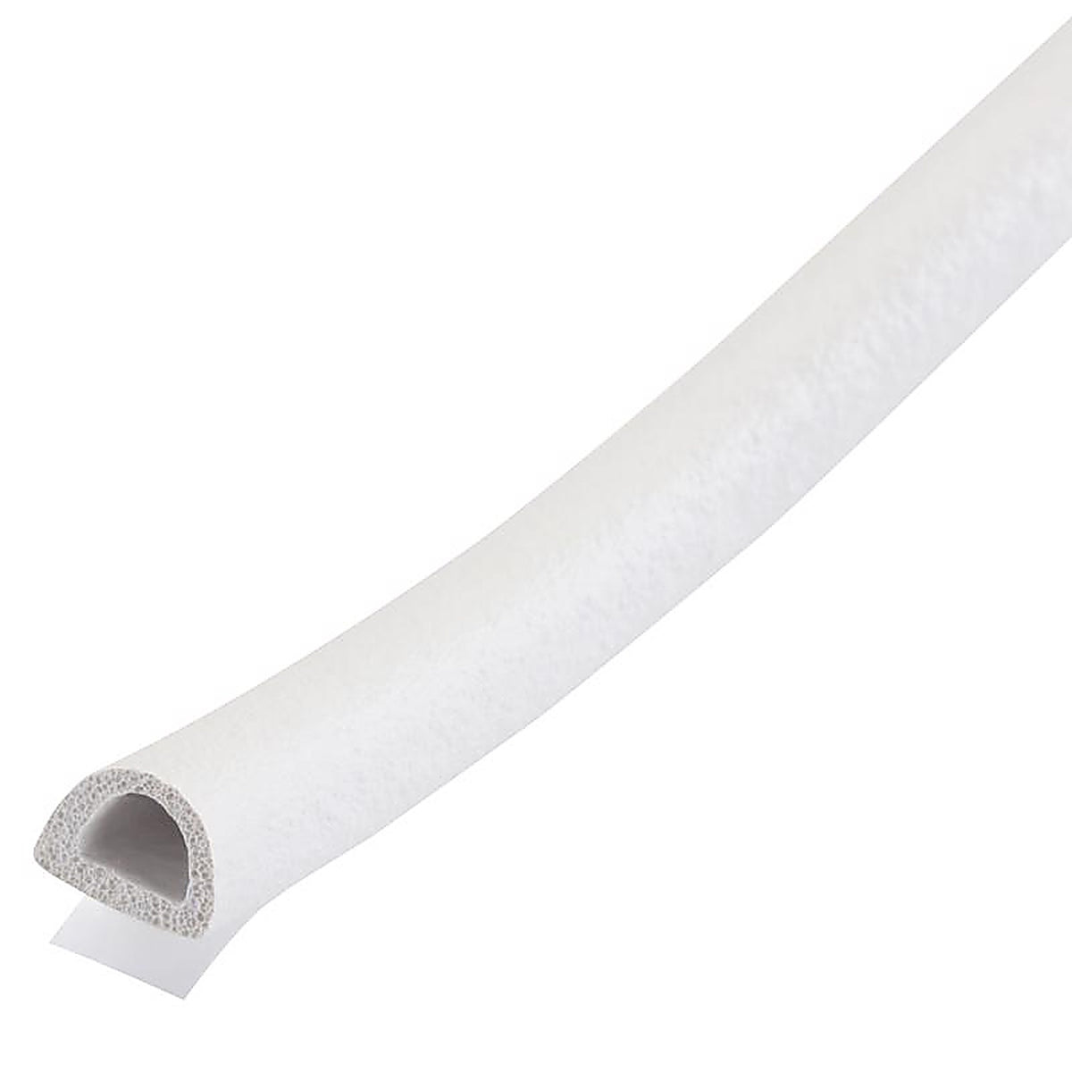M-D 63628 White Rubber Weatherstrip For Doors and Windows 204 in. L x 0.3 in.