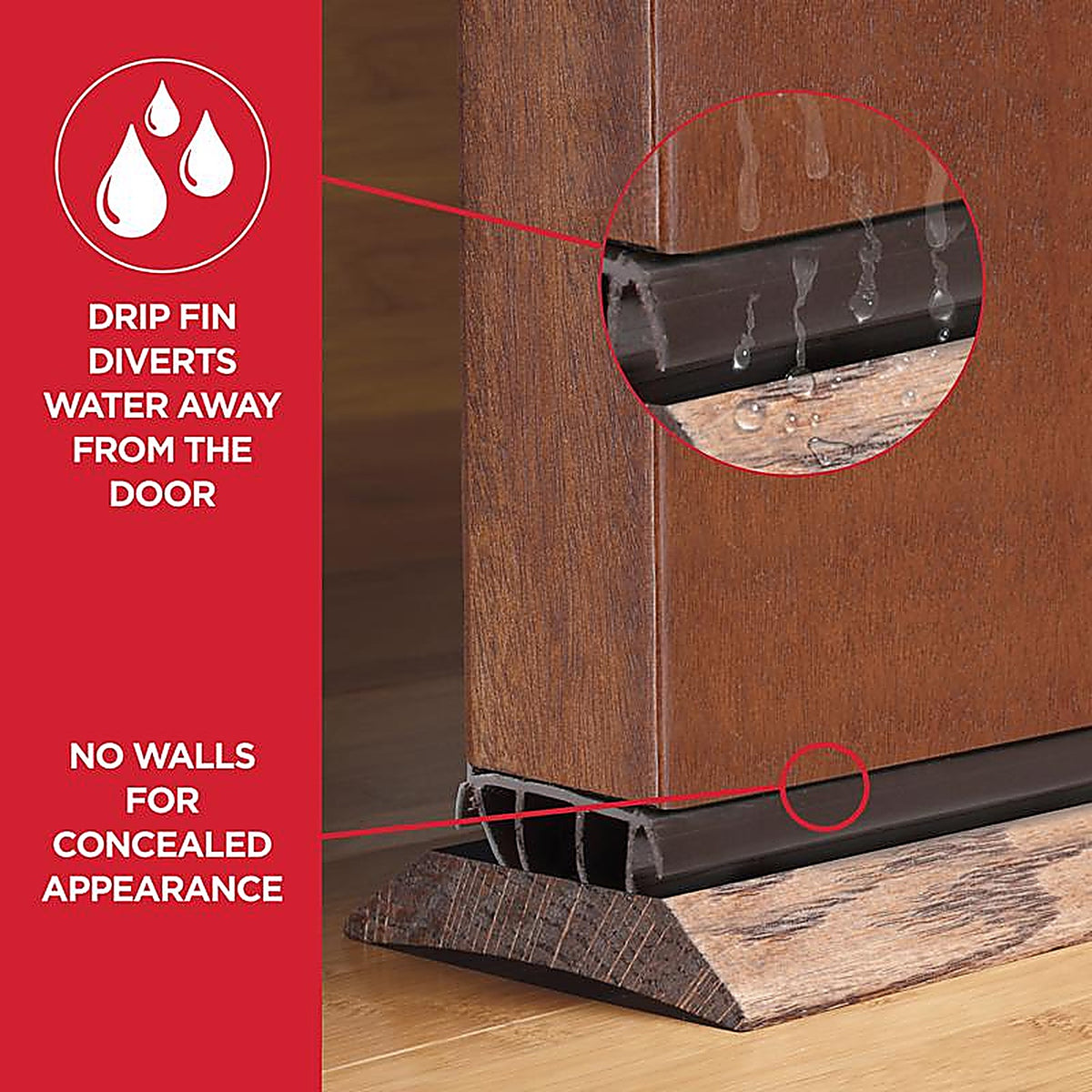 M-D 67967 Brown Vinyl Weatherstrip For Doors, Doors 36 in. L x 7/8 in.