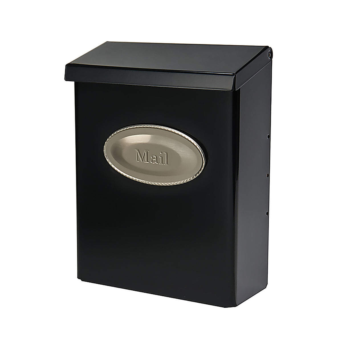 Gibraltar DVK00000 Designer Classic Galvanized Steel Wall Mount Black Mailbox