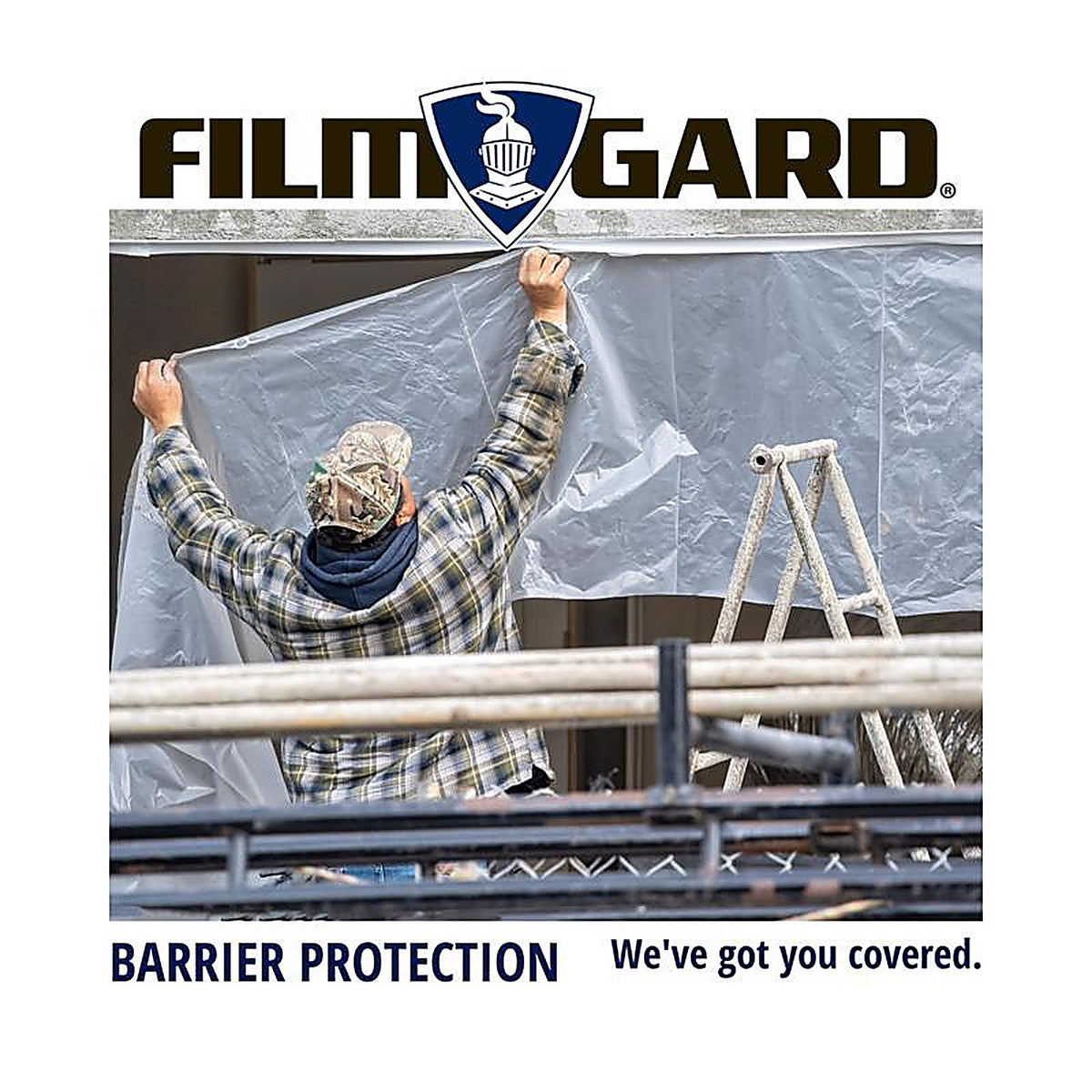 Film-Gard 626156 Plastic Sheeting 4 mil x 3 ft. W x 50 ft. L Polyethylene Clear