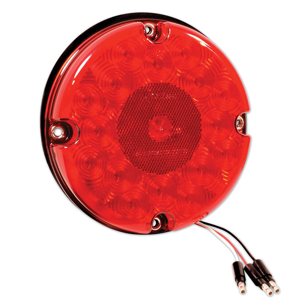 Grote 53422 Stop Tail Turn Lamp, 7", Red, LED Bus Lamp