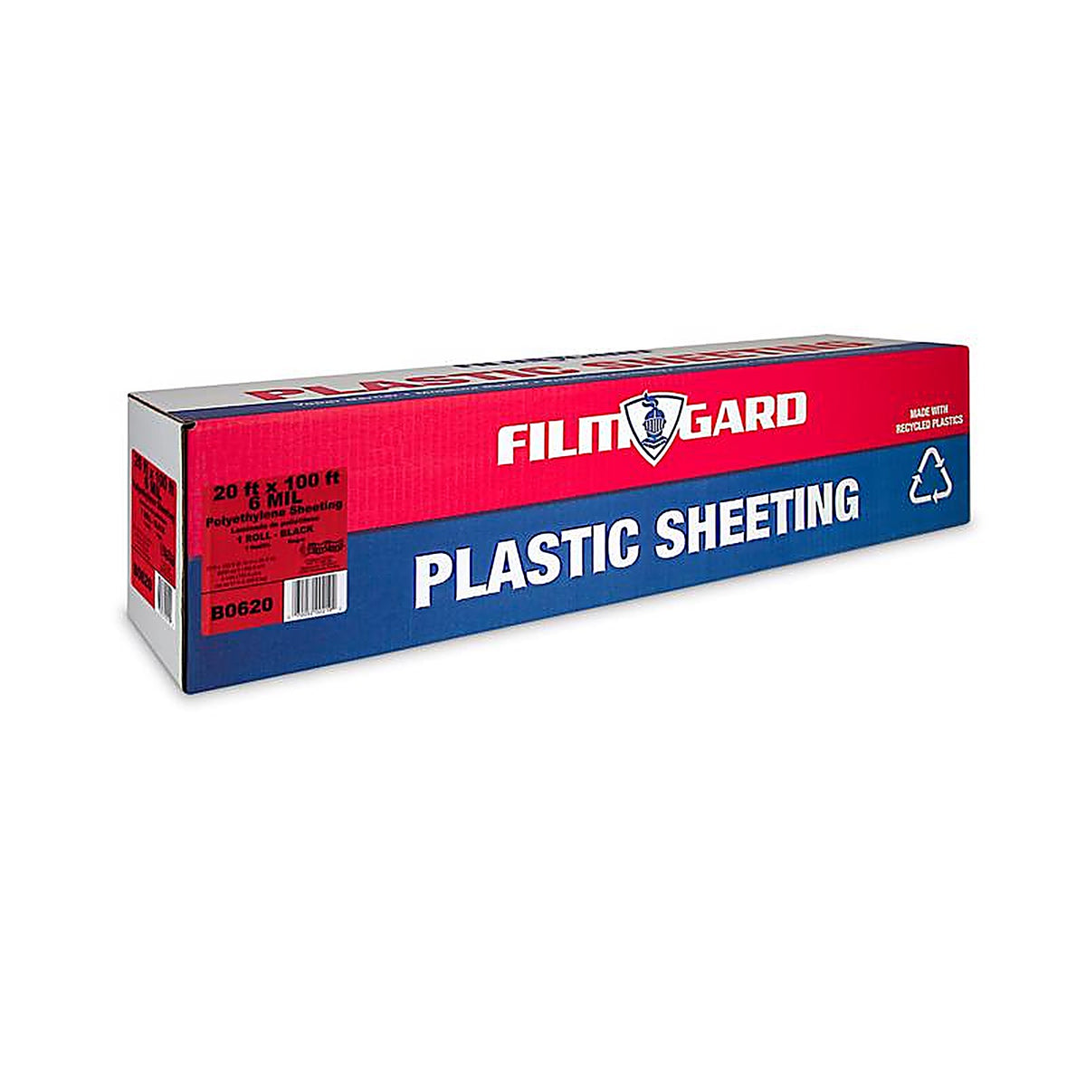 Film-Gard 626061 Plastic Sheeting 6 mil x 20 ft. W x 100 ft. L Polyethylene Black 1