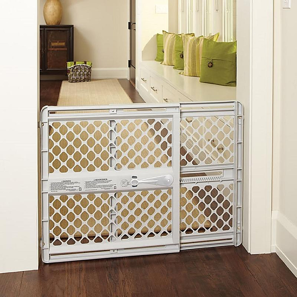 North States 8615 Gray 26 in. H x 26-42 in. W Plastic Child Safety Gate