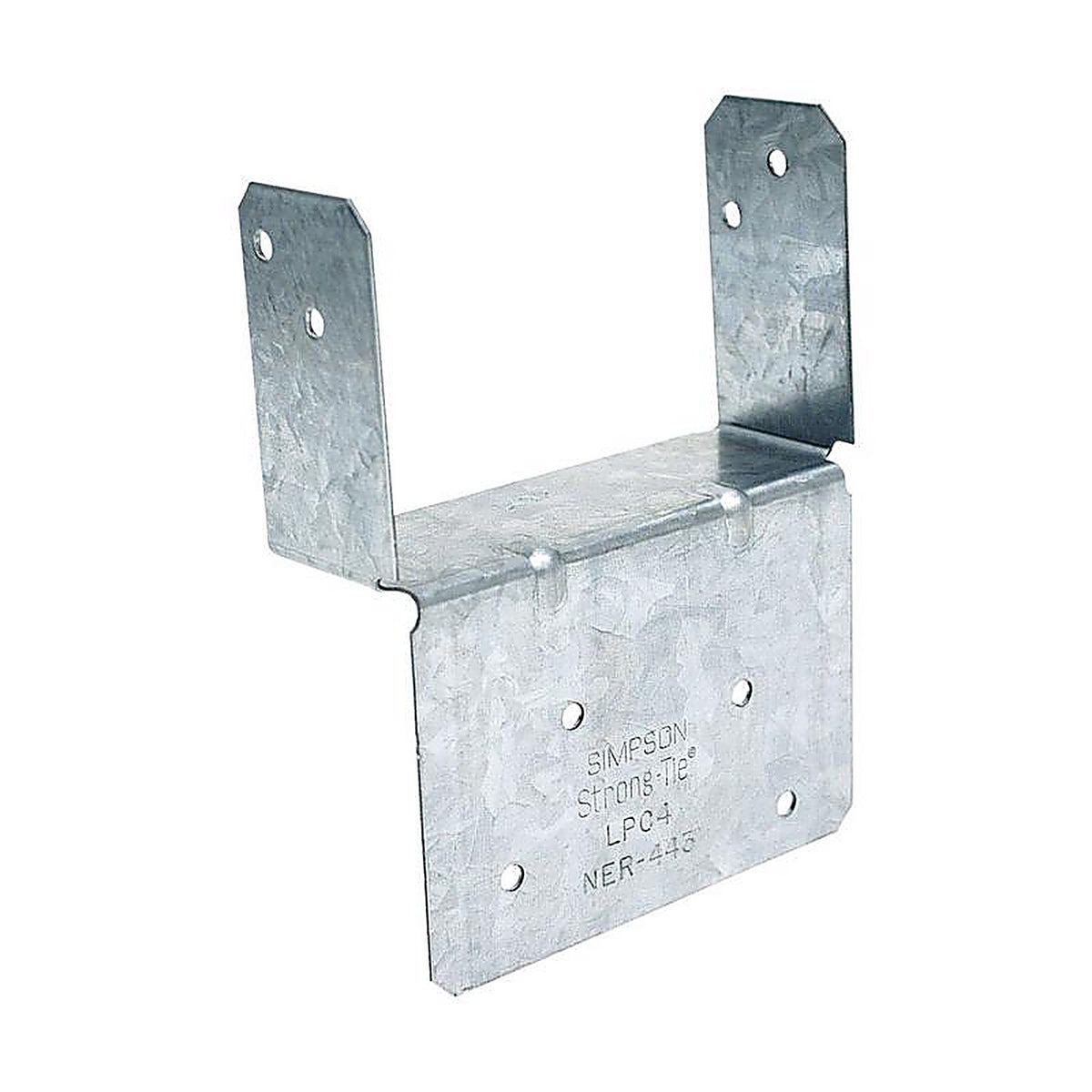 Simpson Strong-Tie LPC4Z ZMax 1.25 in. H x 2.56 in. W 18 Ga. Galvanized Steel End Post Cap