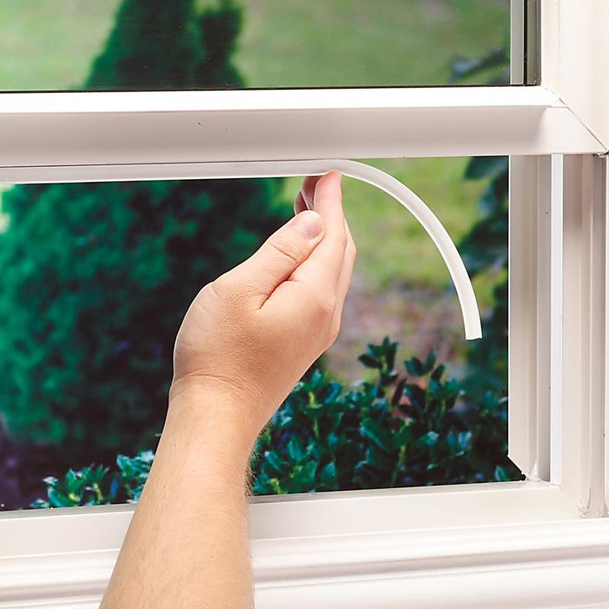 M-D 43846 White Rubber Weatherstrip For Windows, Doors and Windows 17 ft. L x 3/8 in.