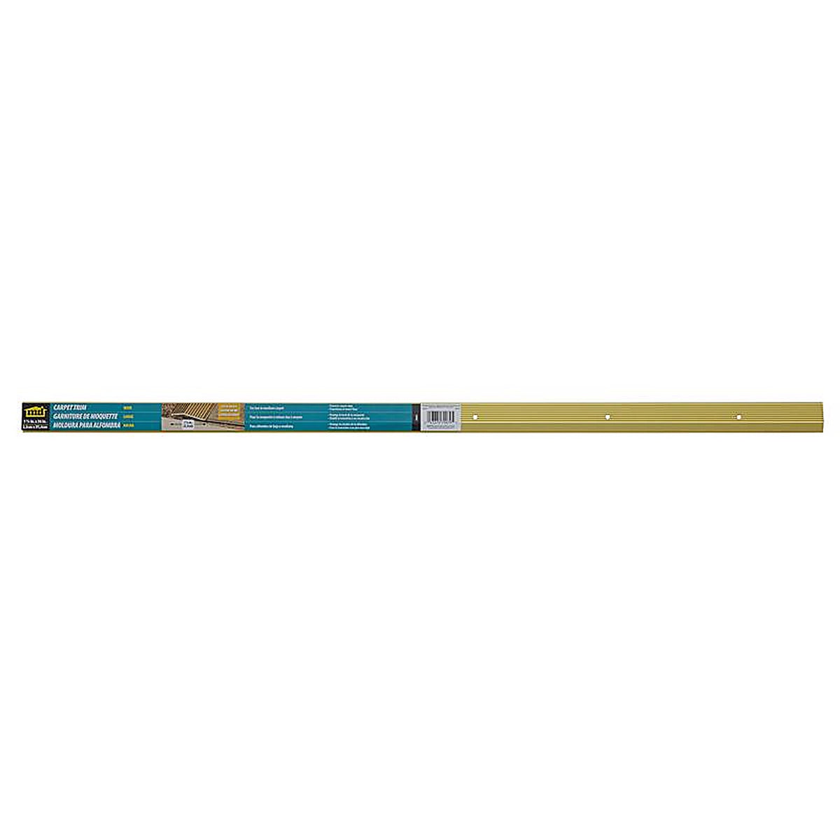 M-D 79079 36 in. L Prefinished Satin Brass Aluminum Carpet Trim