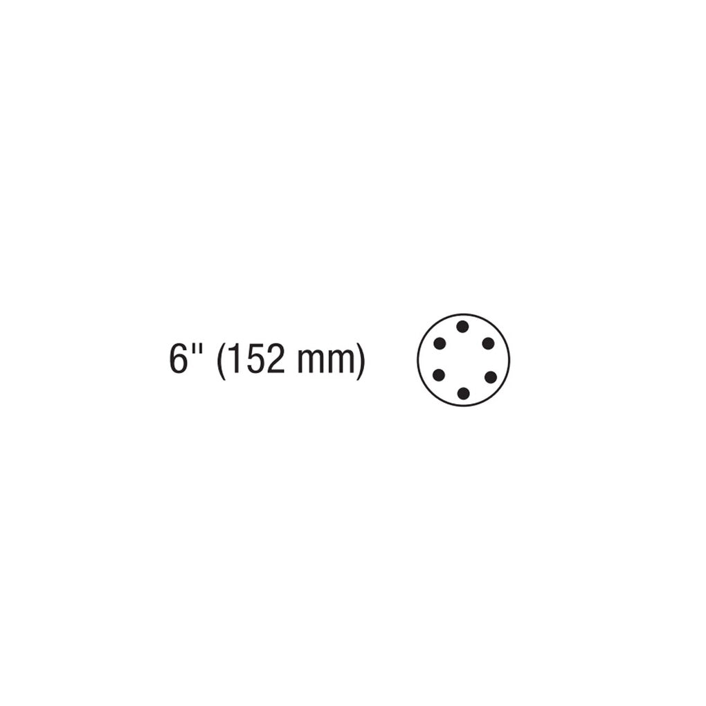 DYNABRADE 53993 6" (152 mm) Dia. Conversion Pad, Hook-to-Vinyl