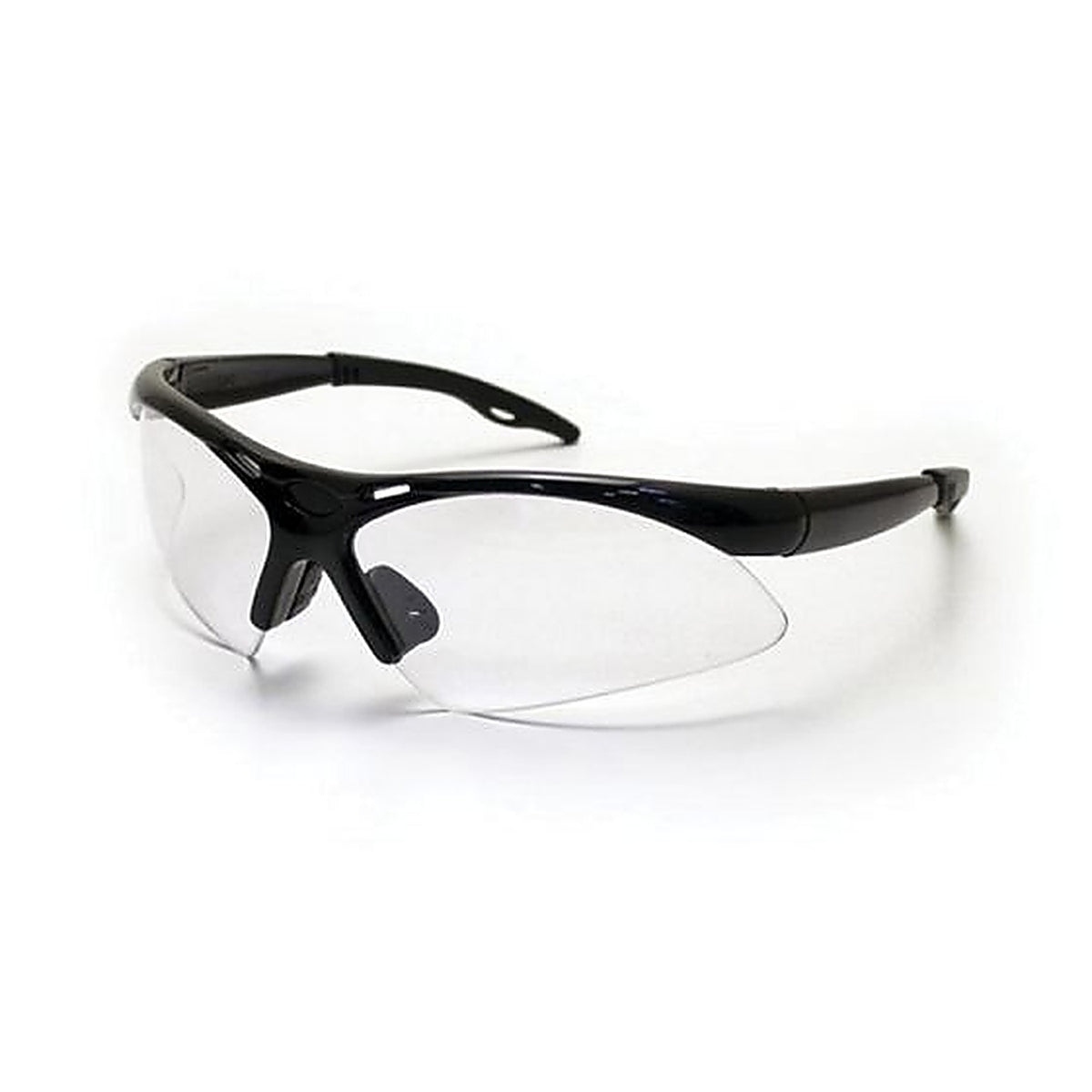 SAS 540-0200 DIAMONDBACK Eyewear Clear Lens, Black Frame w Polybag
