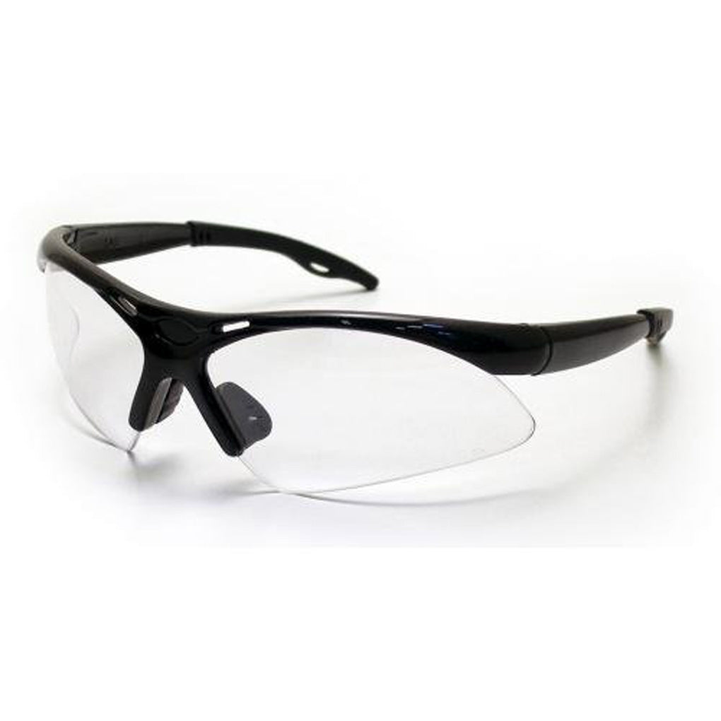 SAS 540-0210 Diamondback Eyewear with Clamshell, Clear Lens/Black Frame