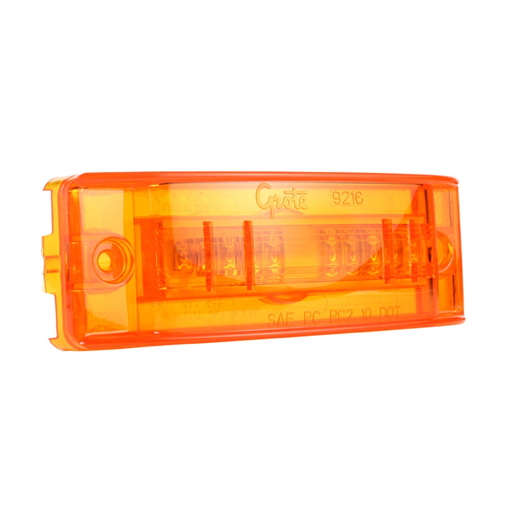 Grote 54003 Marker Lamp-Auxiliary Turn, Yellow, Dual Function, Supernova Led,Turtleback Ii