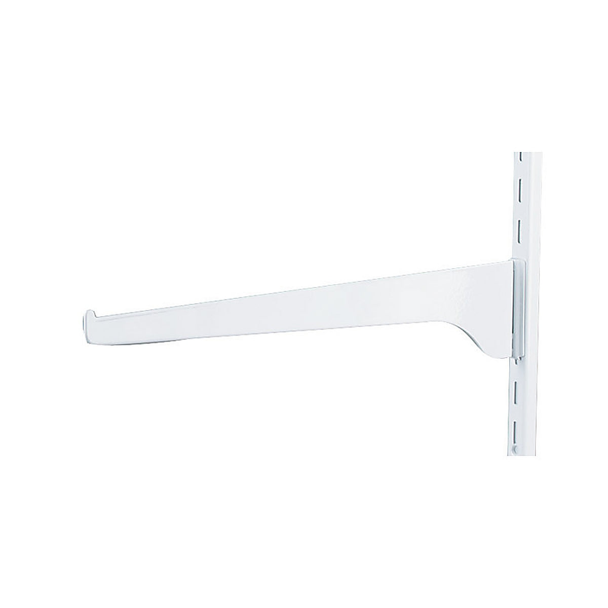 Knape & Vogt 180 WH 12 White Steel Regular Duty Bracket 16 Ga. 12 in. L 160 lb.