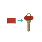Lucky Line 17204 Plastic Assorted Key Sleeve, Large 4/Pack