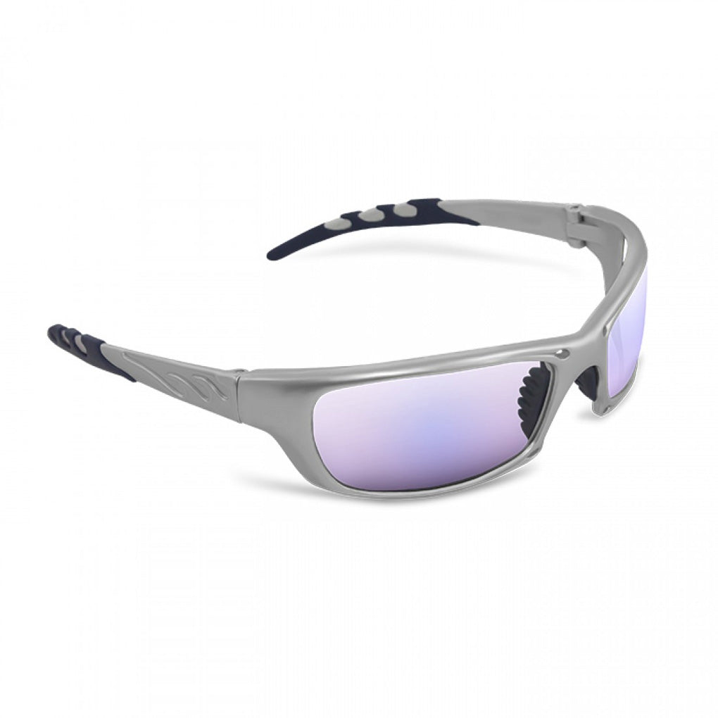 SAS 542-0209 GTR Eyewear Ice Blue Mirror Lens, Silver Frame w Polybag
