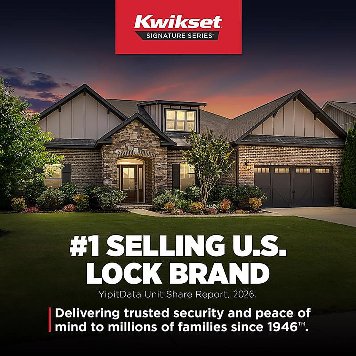 Kwikset 99850-071 SmartKey Polished Brass Metal Deadbolt