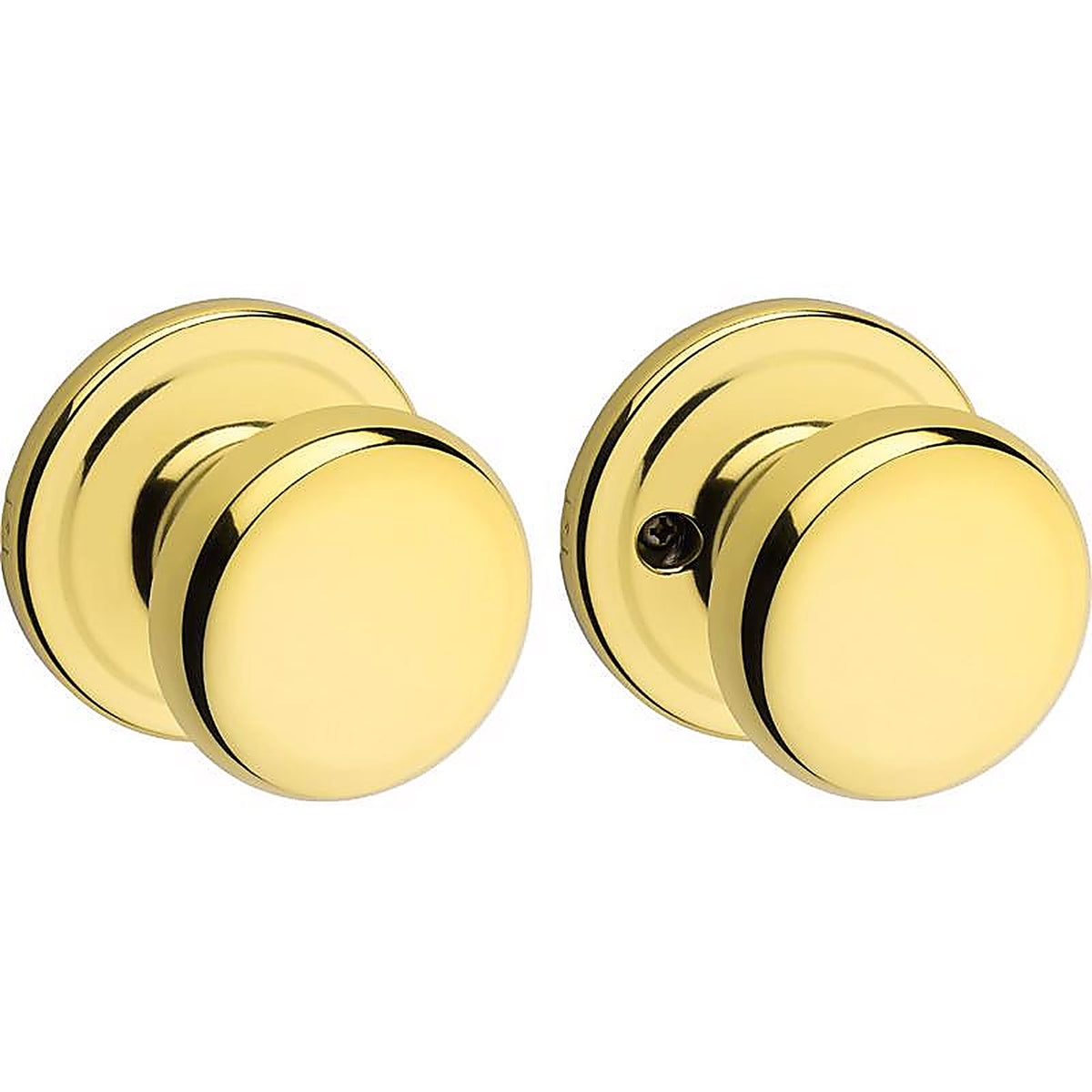 Kwikset 97200-787 Juno Polished Brass Passage Lockset ANSI/BHMA Grade 2 1-3/4 in.