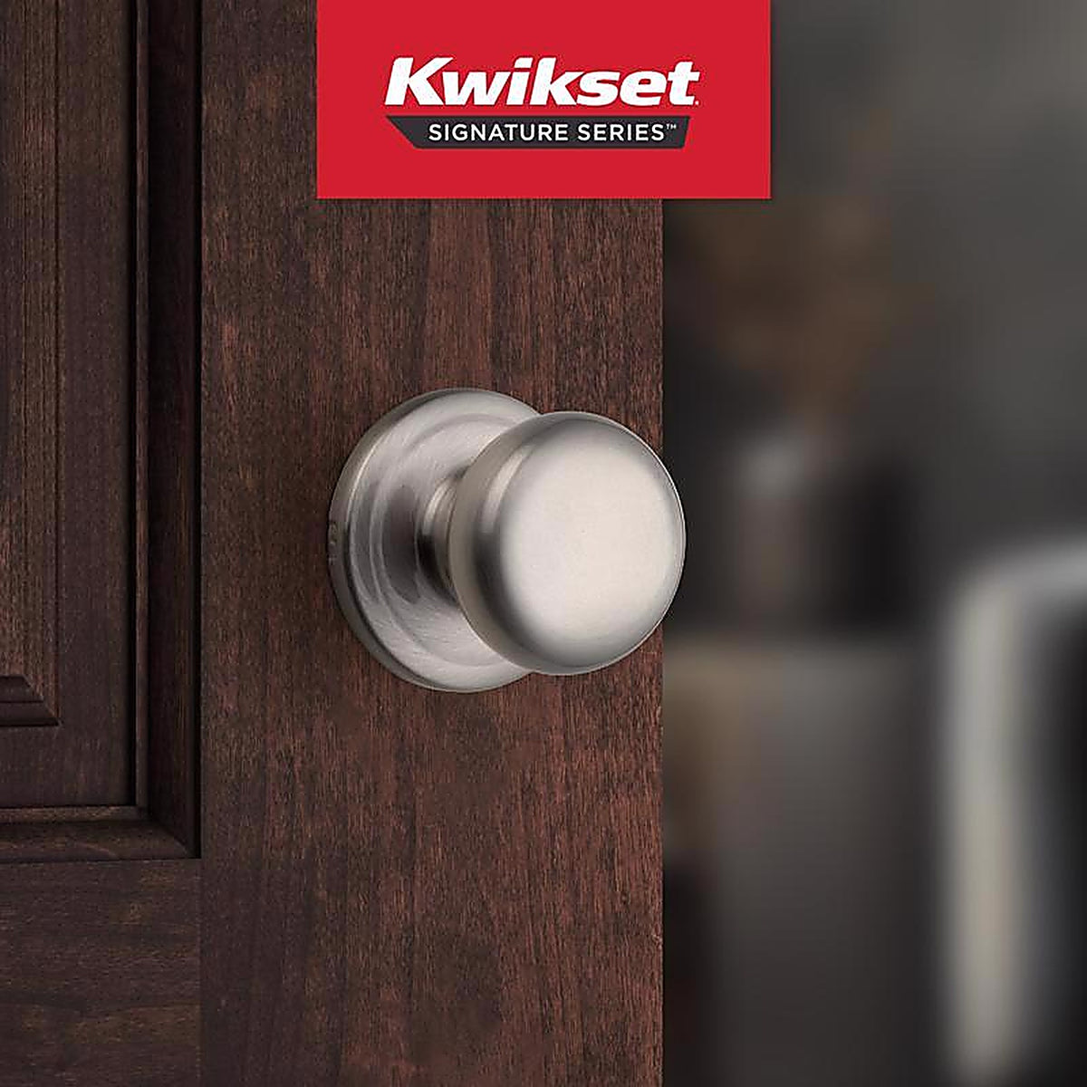 Kwikset 97200-789 Juno Satin Nickel Passage Lockset ANSI/BHMA Grade 2 1-3/4 in.
