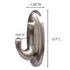 3M 17051BN-ES Command Medium Plastic Hook 3-1/8 in. L 1/Pack