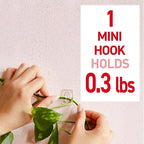 3M 17006CLR-ES Mini Hook 11/8 in. L 6/Pack