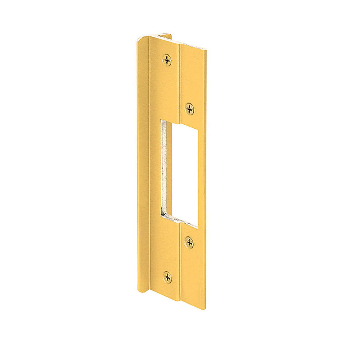 Prime-Line U9482 8.438 in. H x 6 in. L Gold Extruded Aluminum Door Lock Guards