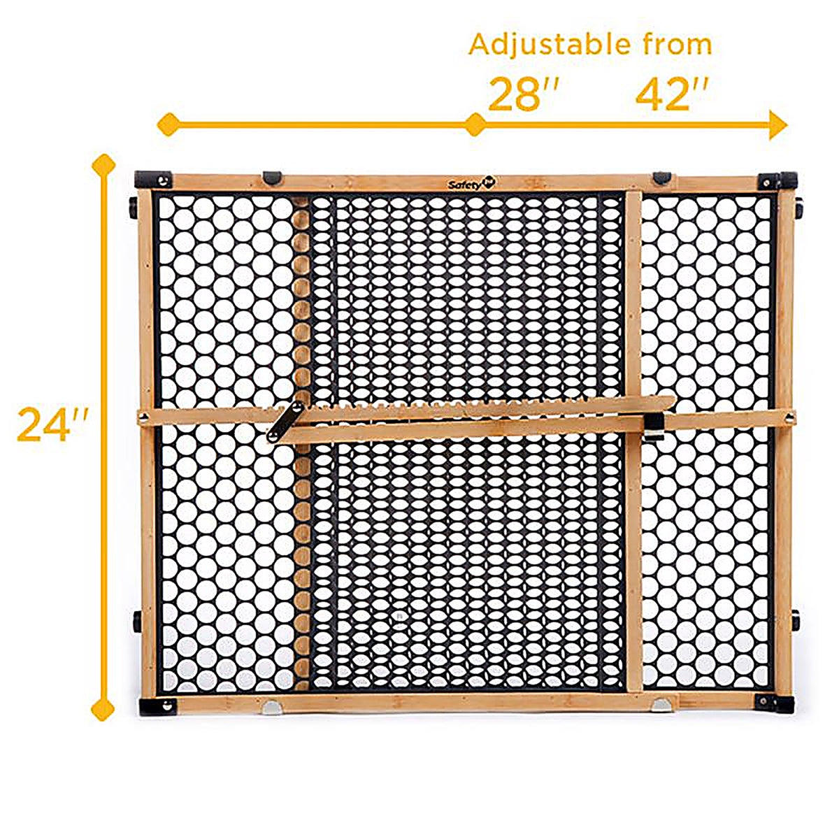 Safety 1st GA035 Multicolored 24 in. H x 28-42 W Wood Child Safety Gate