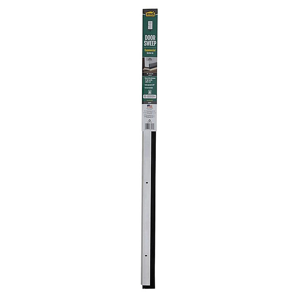 M-D 68247 Silver Aluminum Door Sweep For Commerical, Doors 3 ft. L x 2 in.