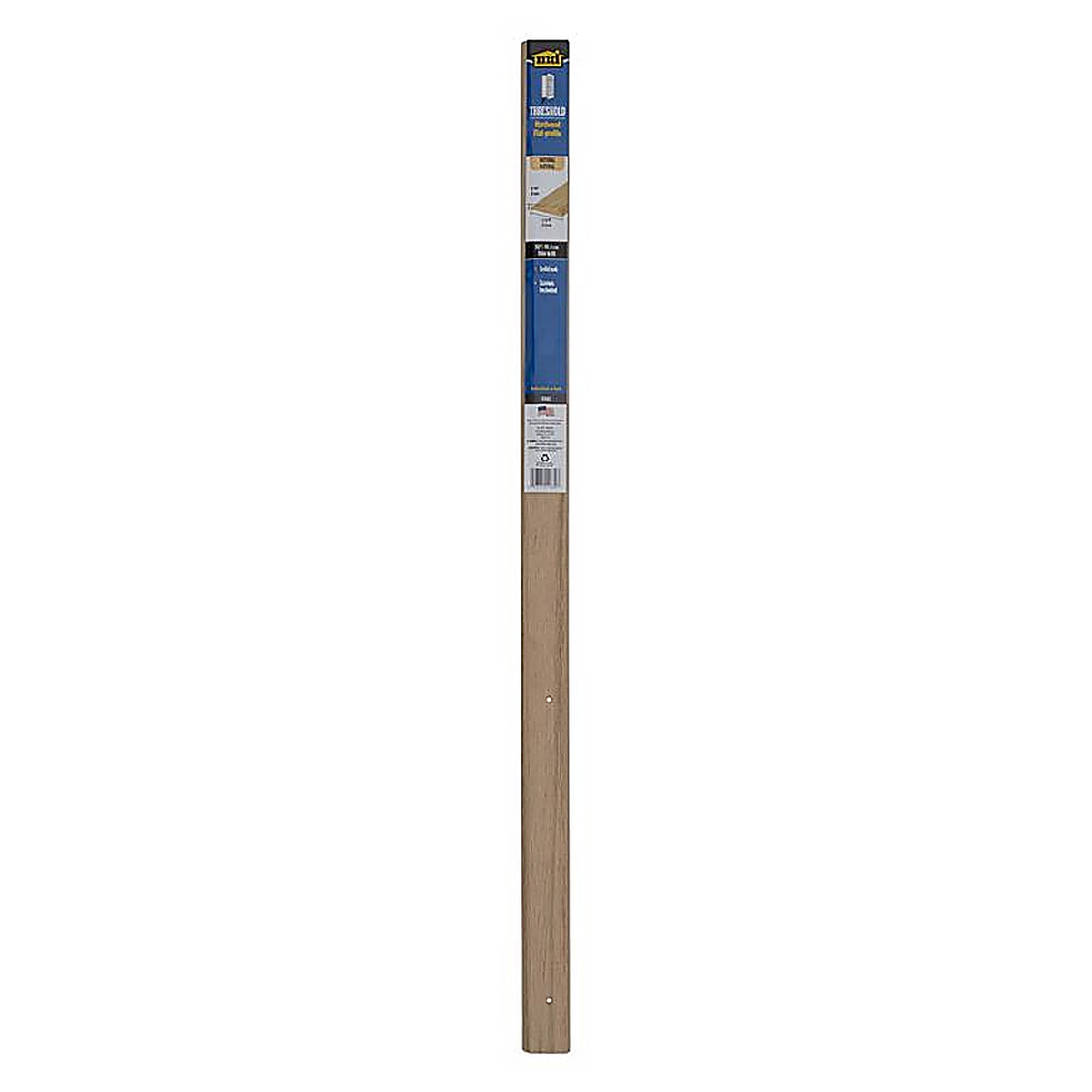 M-D 11882 0.3125 H x 1.75 in. W x 36 in. L Natural Hardwood Flat Top Threshold Oak