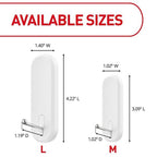 3M 17068ES Medium Plastic Wire Hooks 3-1/8 in. L 2/Pack