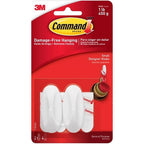 3M 17082ES Small Plastic Designer Hooks 2-1/8 in. L 2/Pack