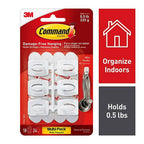 3M 17006-18ES Command Mini Plastic Hook 11/8 in. L 18/Pack