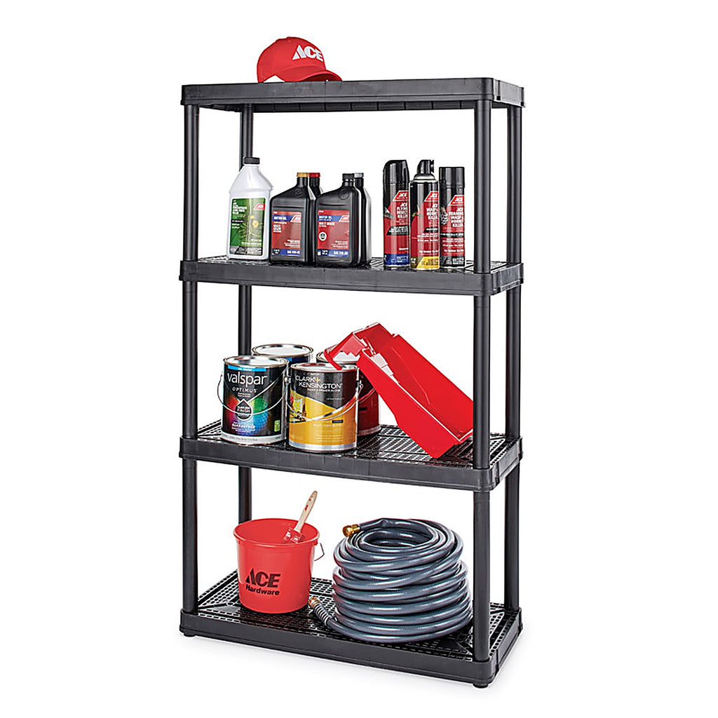 Gracious Living 91021 Maxit 54-1/2 in. H x 32 in. W x 14 in. D Resin Shelving Unit