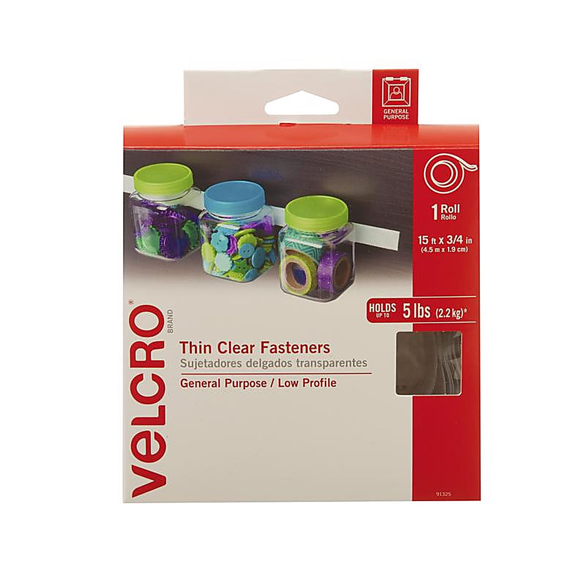 Velcro 91325 Hook and Loop Fastener 180 in. L 1/Pack