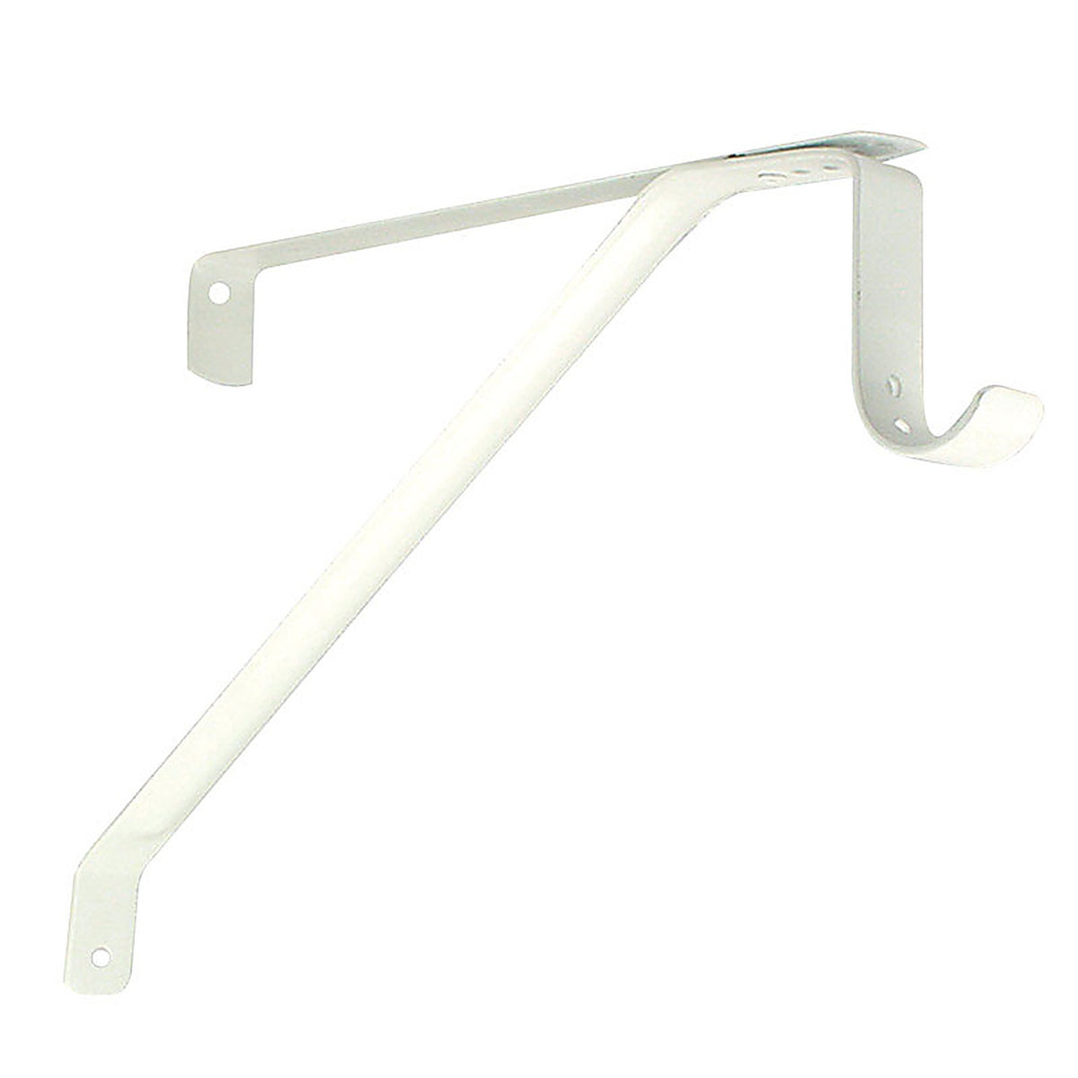 Knape & Vogt RP-0043-WT John Sterling White Steel Shelf/Rod Bracket 12 Ga. 10 in. L 250 lb.