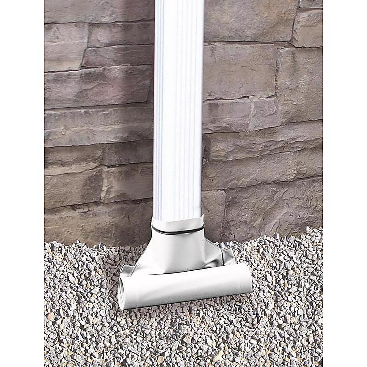 Frost King DE46WH Drain Away 2.88 in. H x 9 in. W x 4 in. L White Plastic Downspout Extension