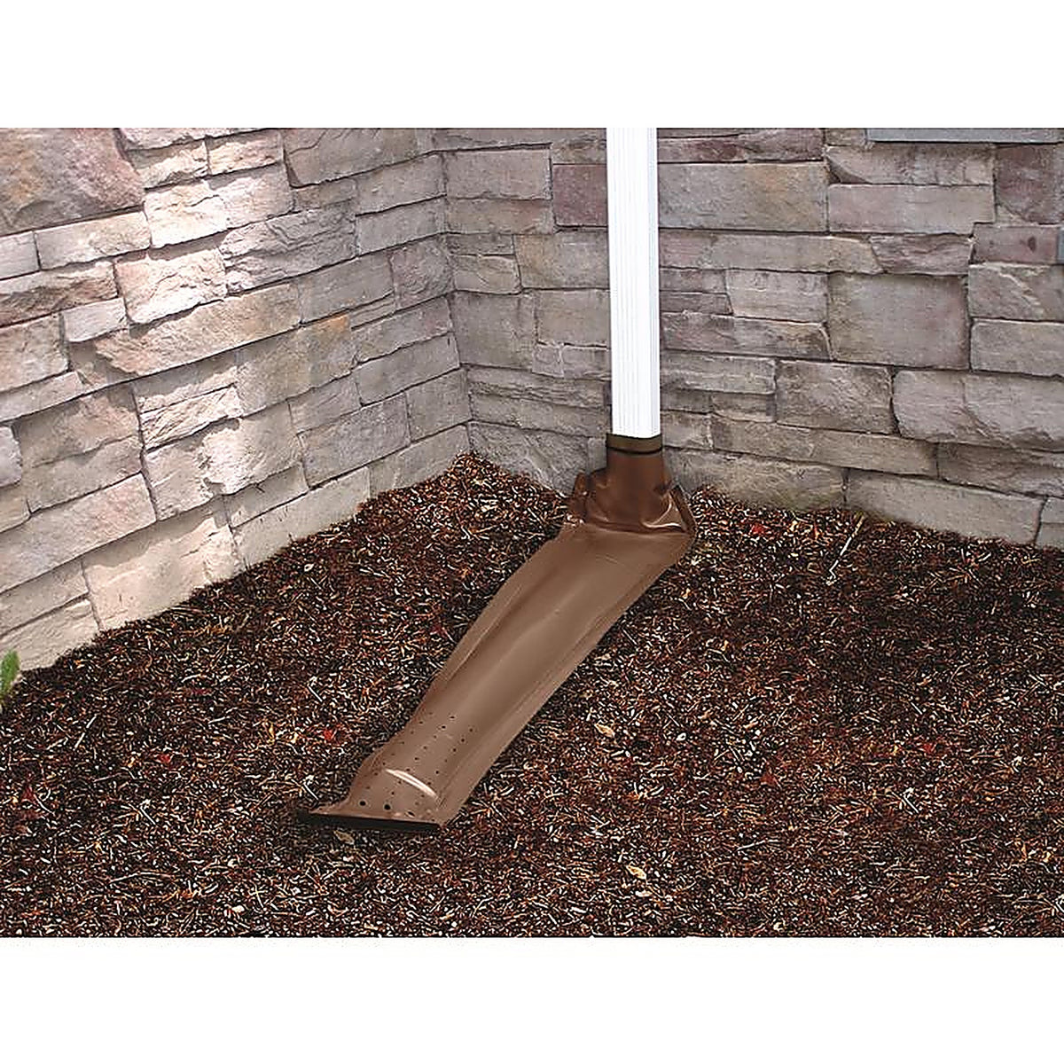 Frost King DE46BR Drain Away 2.8 in. H x 9 in. W x 4 in. L Brown Plastic Downspout Extension
