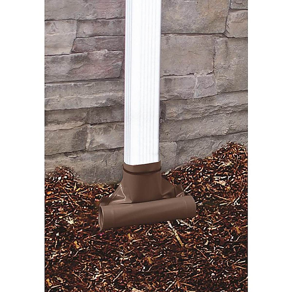 Frost King DE46BR Drain Away 2.8 in. H x 9 in. W x 4 in. L Brown Plastic Downspout Extension