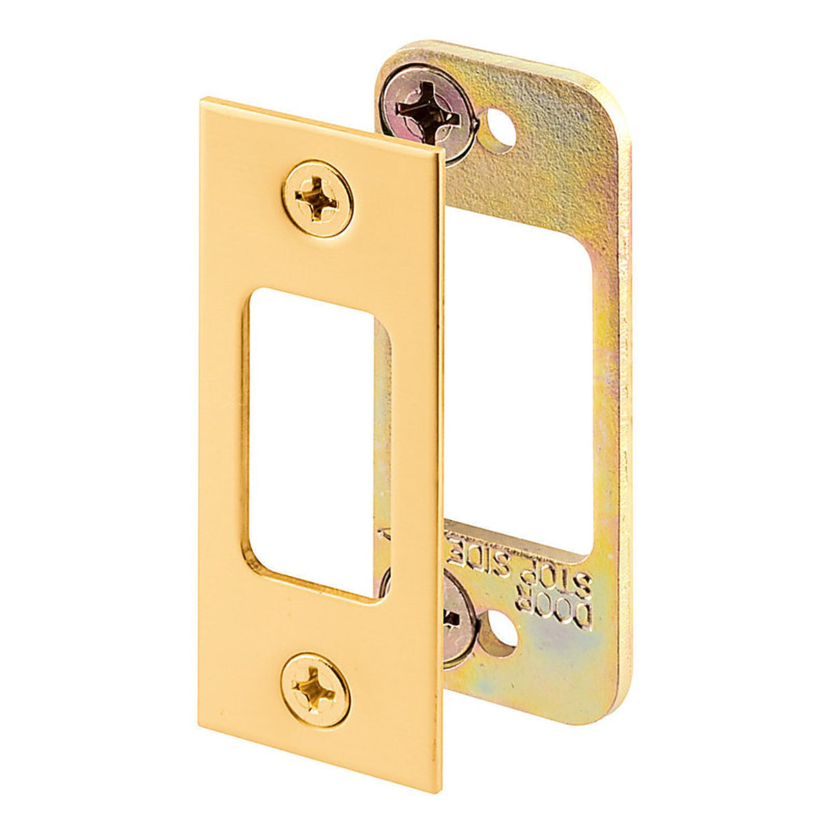 Prime-Line E 2479 2.75 in. H x 1.125 in. L Brass-Plated Steel Latch Strike Plate
