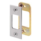 Prime-Line E 2483 2.75 in. H x 1.125 in. L Satin Nickel Steel Deadbolt Strike
