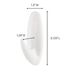 3M 17081-6ES Medium Plastic Designer Hooks 3-1/8 in. L 6/Pack