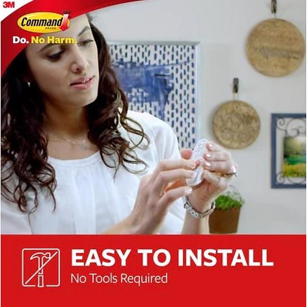 3M 17081-6ES Medium Plastic Designer Hooks 3-1/8 in. L 6/Pack