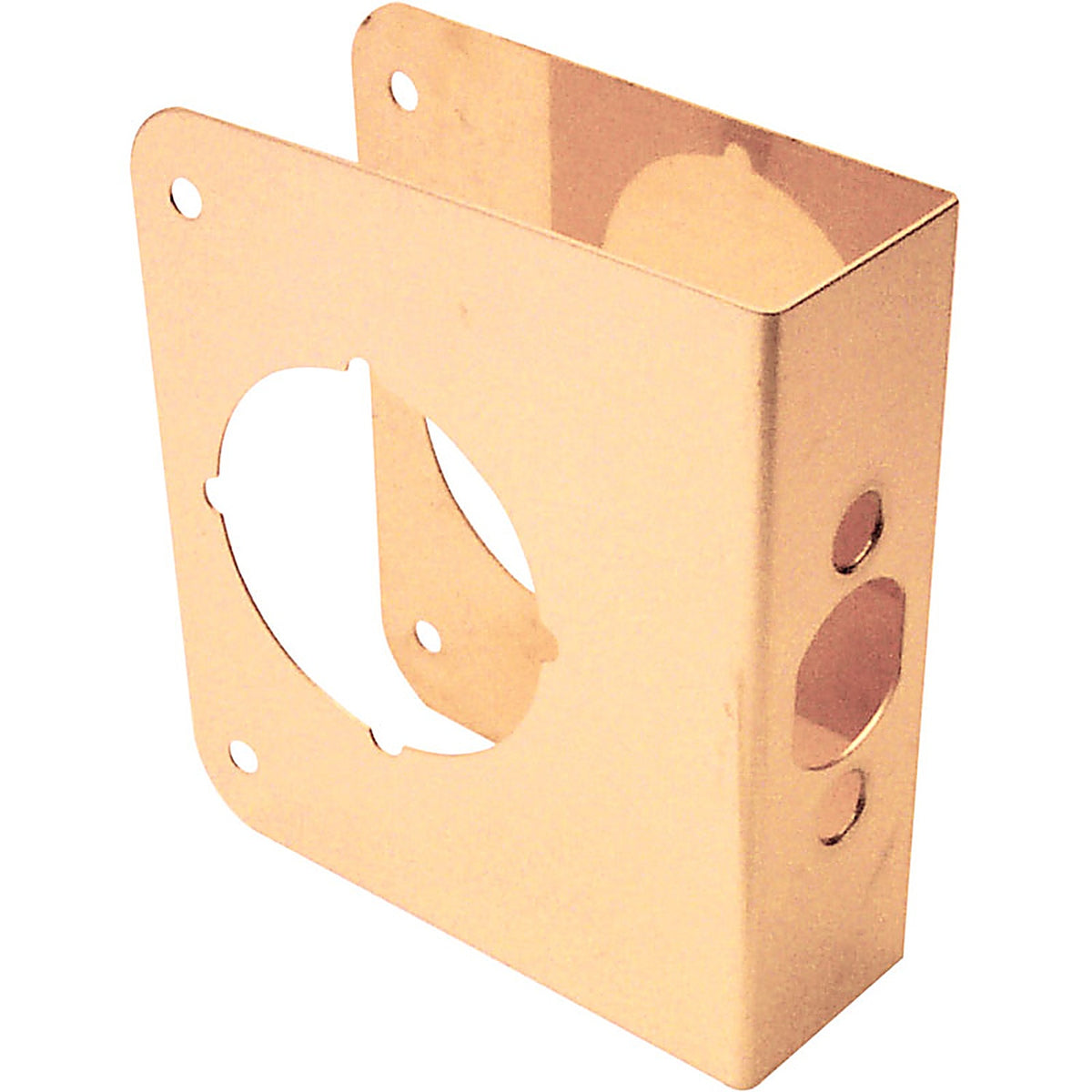 Prime-Line U 9558 4.5 in. H x 4.31 in. L Brass-Plated Brass Lock and Door Reinforcer