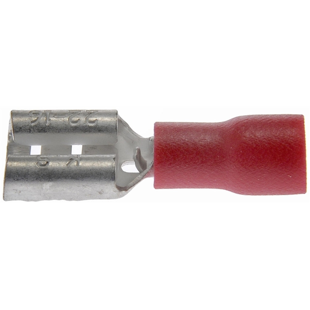 Dorman 85450 22-18 Gauge Female Disconnect, .250 In., Red